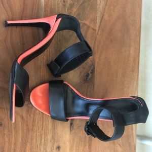 Tibi ankle strap heels. Black - size 35 1/2.